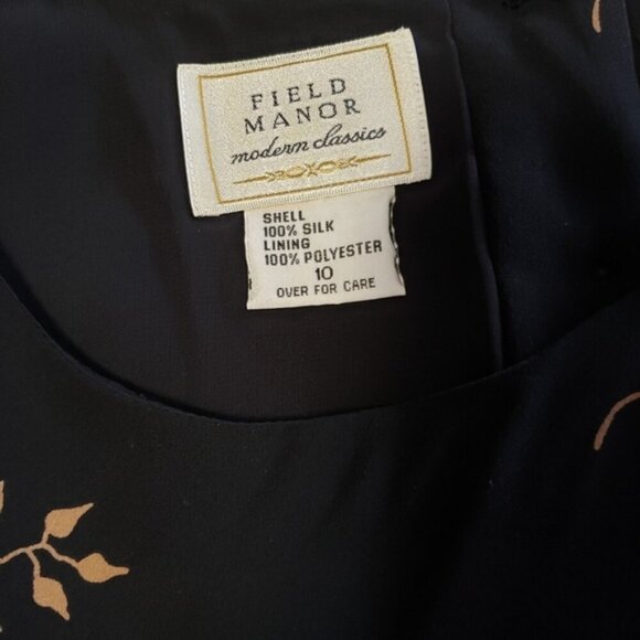 Vintage Silk Sleeveless Button Back Blouse Top Leopard Print Size 10 Field Manor - Picture 8 of 12